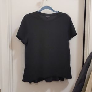 Black Peplum Top